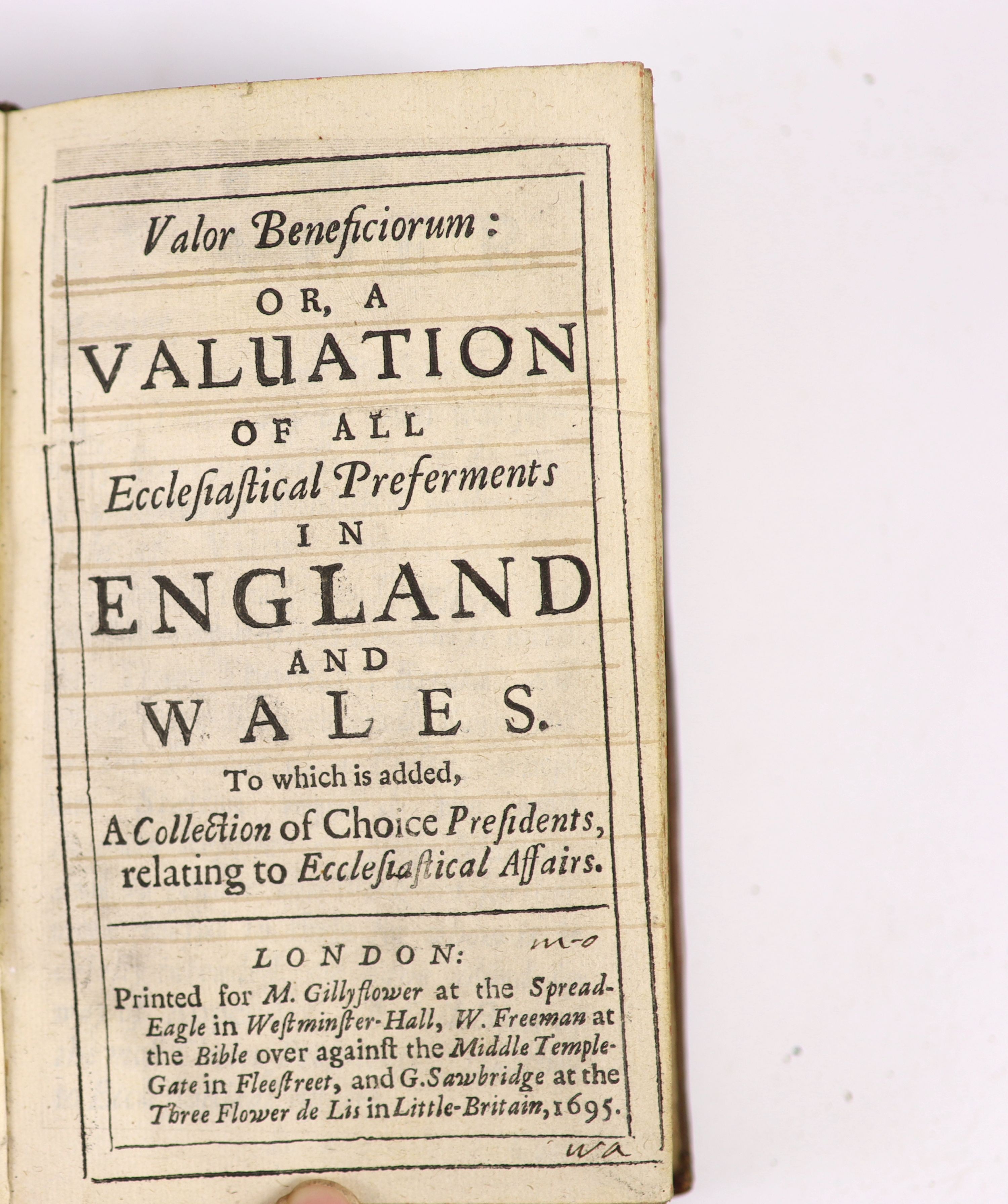 [Church of England] Valor Beneficiorum; or, a Valuation of all Ecclesiastical Preferments in England and Wales ...